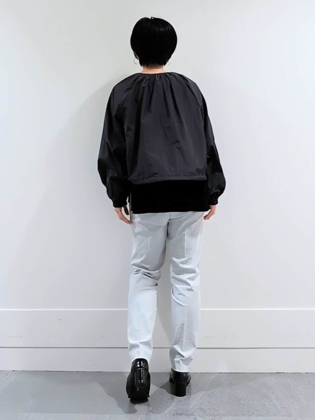 ミズタさんの「UNTITLED｜◆【セットアップ可/はっ水】シャイニータイプライターブルゾン」を使ったコーディネート
