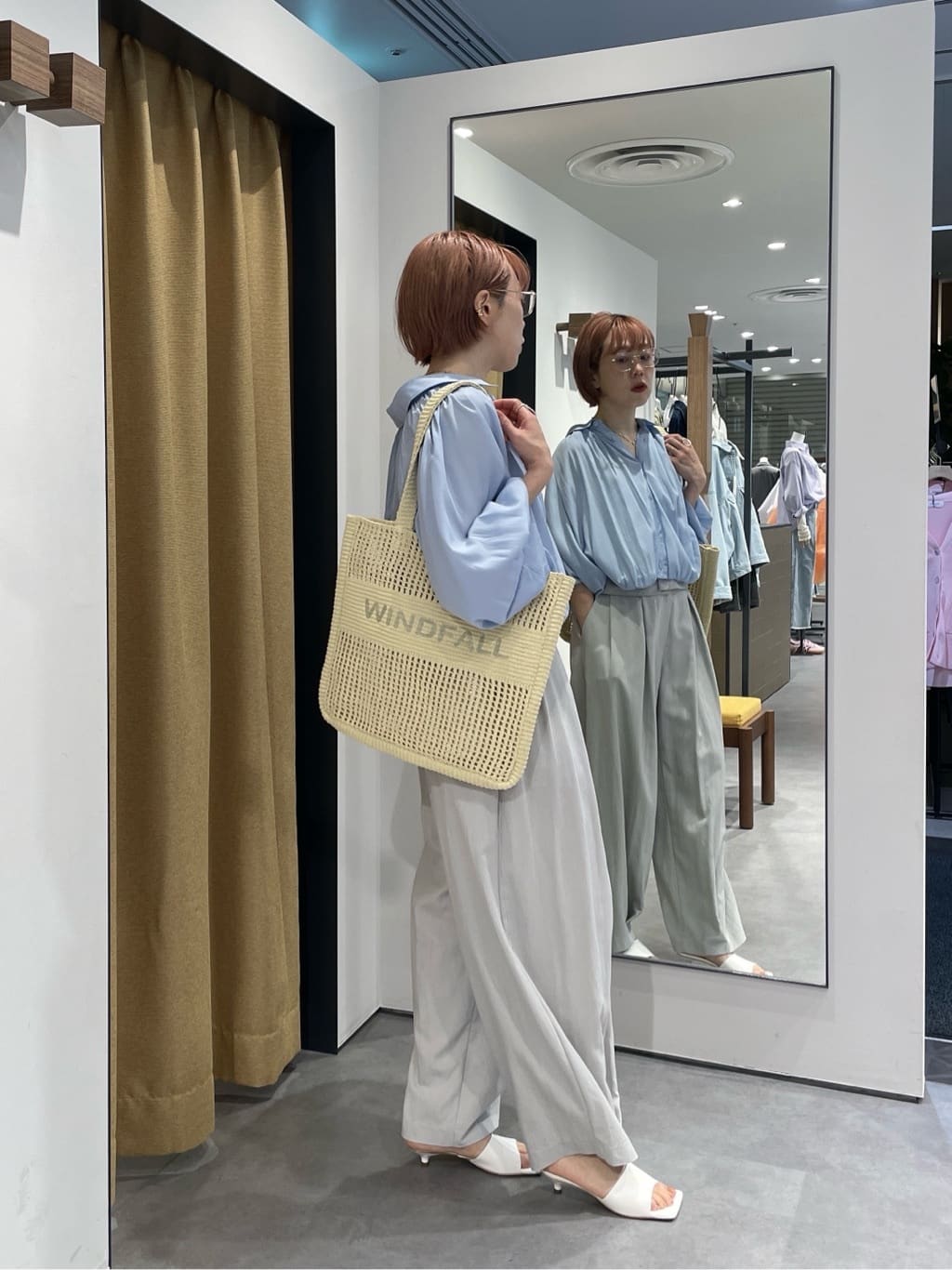 mikuさんの「INDIVI｜ターンアップイージーパンツ」を使ったコーディネート