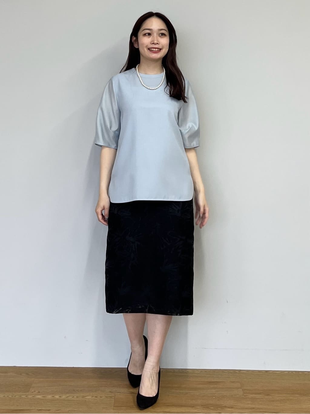 Saekoさんの「COUP DE CHANCE｜【手洗い可／日本製】袖シアーパフスリーブ ブラウス」を使ったコーディネート