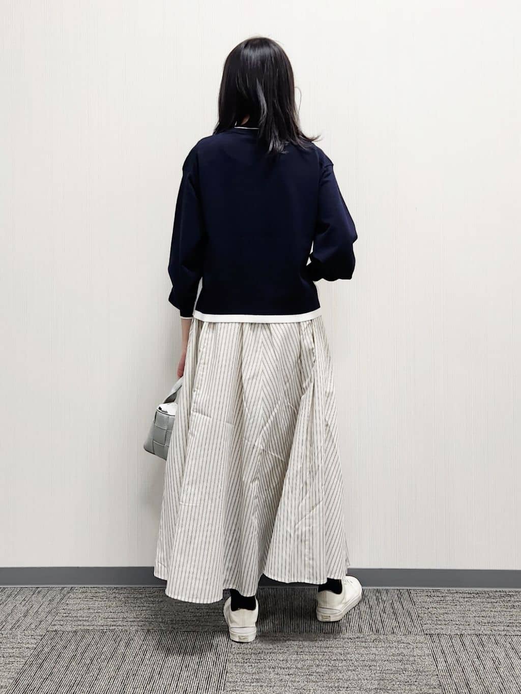naraさんの「Dessin｜【洗える】バイカラーデザインニット」を使ったコーディネート