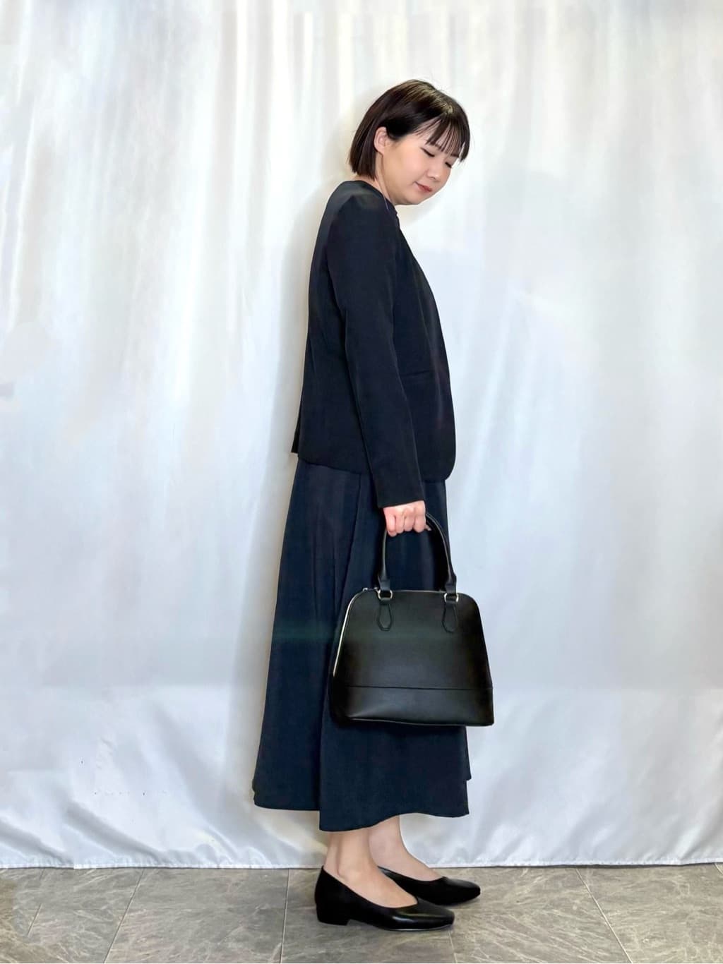 ネリさんの「SHOO･LA･RUE｜【洗濯機可/UV/SS-3L】すっきり好印象 ノーカラージャケット」を使ったコーディネート