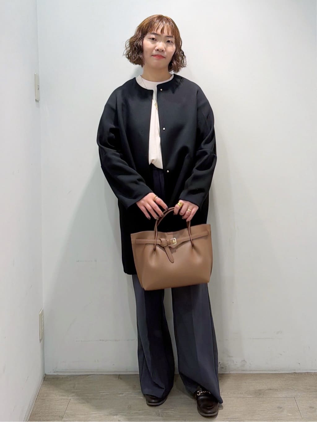 sumicaさんの「OPAQUE.CLIP｜フォルムスリーブミドルコート【洗濯機OK】」を使ったコーディネート