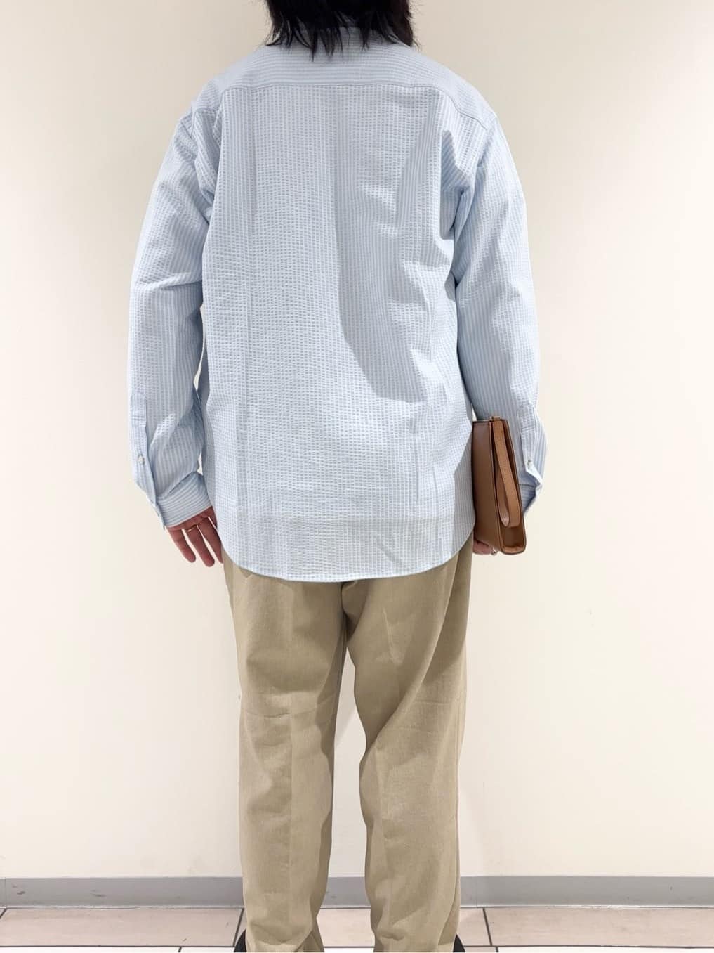 及川さんの「TAKEO KIKUCHI｜千鳥柄 ストレッチ プルオーバー」を使ったコーディネート