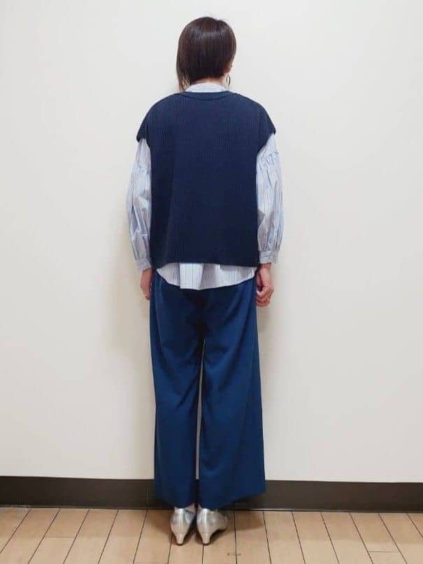 yuuさんの「Reflect｜【レイヤードにおすすめ◎】バンドカラーボリュームスリーブシャツ」を使ったコーディネート
