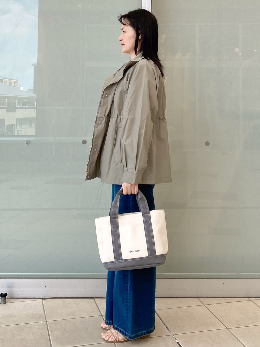 Jeanさんの「OPAQUE.CLIP｜撥水スタンドZIPブルゾン【洗濯機OK／UVケア／花粉対応】」を使ったコーディネート