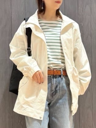 meiさんの「SHOO･LA･RUE｜【SHOO・LA・RUE DENIM/高レビュー】ゆるっと決まる こなれカーブデニムパンツ」を使ったコーディネート