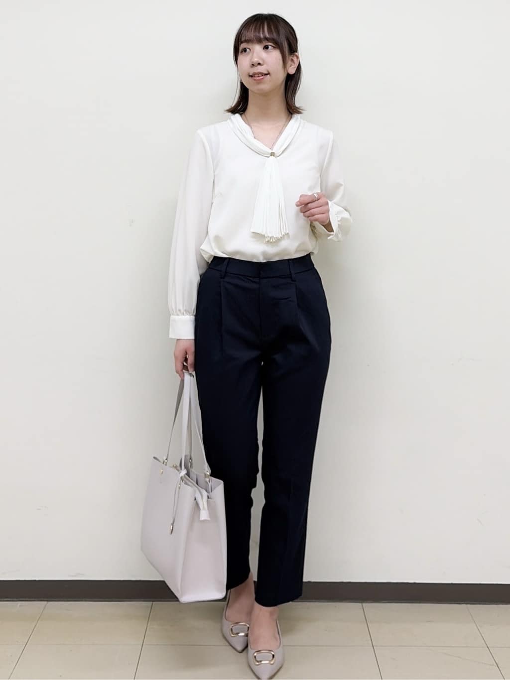yurinaさんの「index｜【着丈選べる】Everyday！ひんやりテーパードパンツ《吸水速乾／透け防止／洗濯機OK／XS～LL」を使ったコーディネート