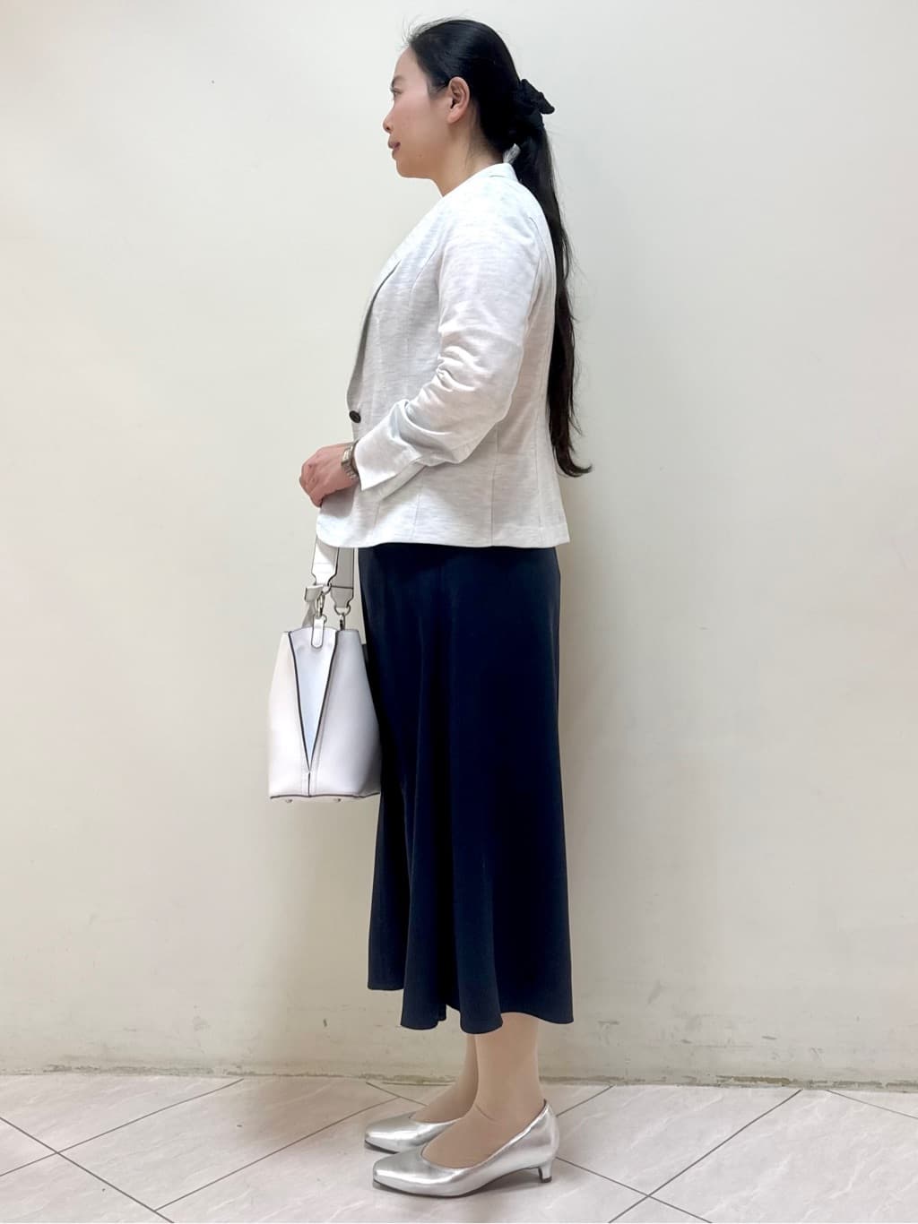 rincoさんの「Reflect｜【SS-4Lサイズ／UVカット／接触冷感】匠ジャケット／ベーシックテーラード」を使ったコーディネート