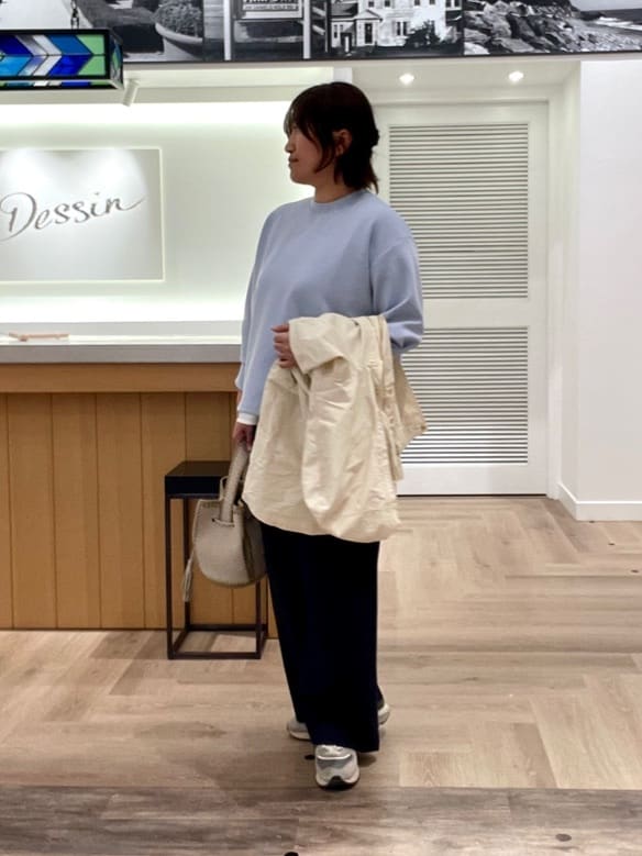 rinさんの「Dessin｜【洗える】8分袖ボンディングカットソー」を使ったコーディネート