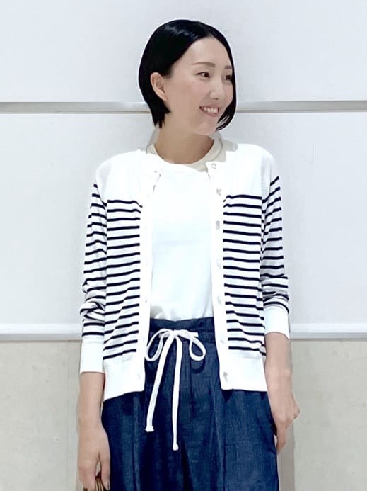 eriko さんの「Dessin｜【2点セット/洗える】アンサンブルニット」を使ったコーディネート