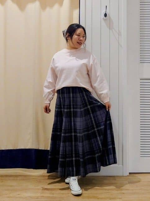 Haraさんの「Dessin｜【360度可愛い・洗える】バックヘンリーカットソー」を使ったコーディネート