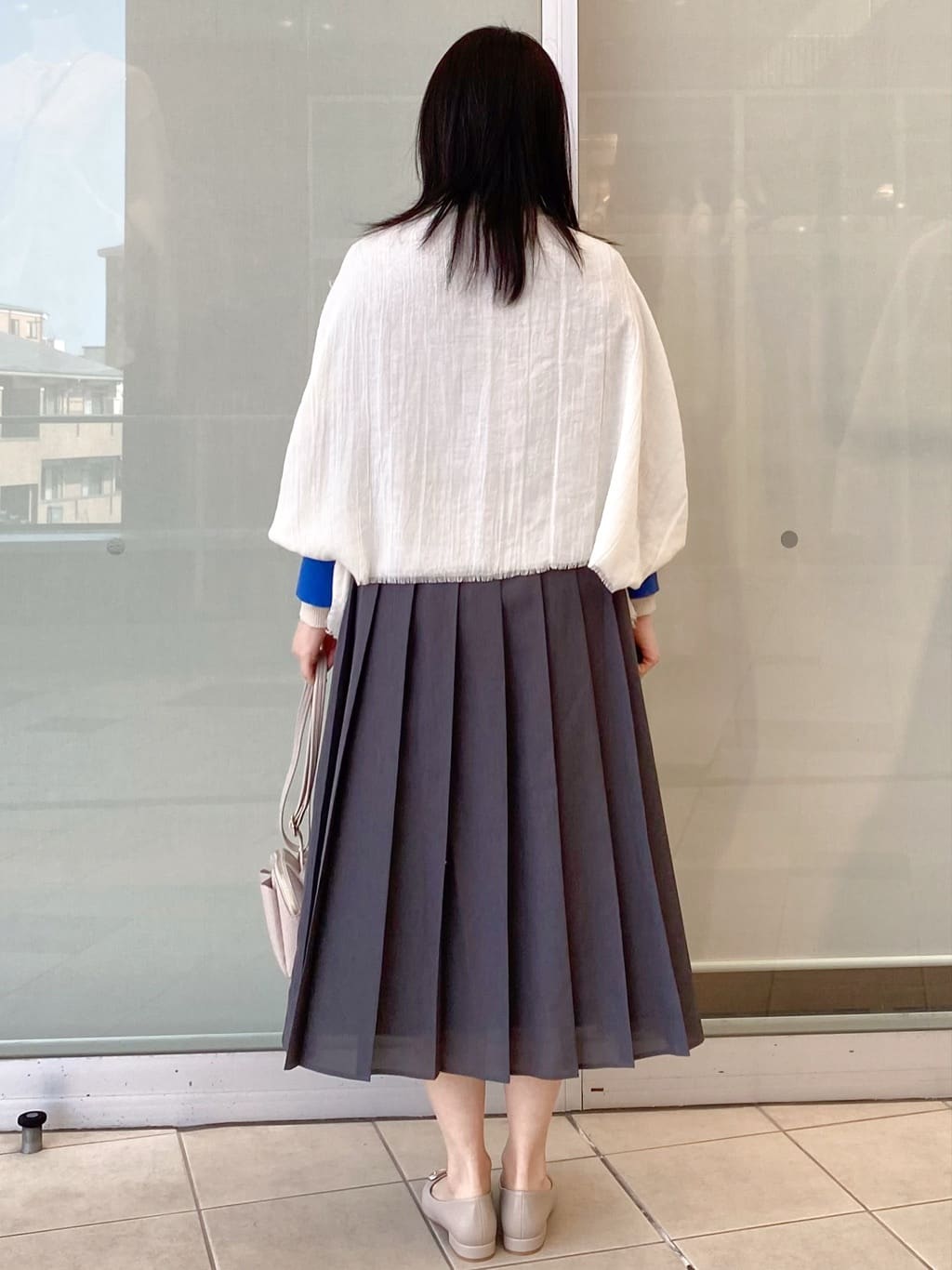 Jeanさんの「OPAQUE.CLIP｜レイヤード風クルーネックリブニット【洗濯機OK】」を使ったコーディネート