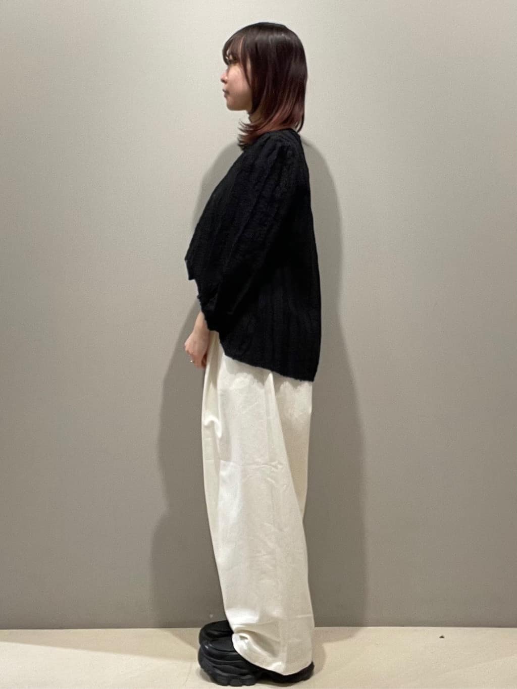 mikiさんの「OPAQUE.CLIP｜フリンジジャカードブラウス【洗濯機OK】」を使ったコーディネート