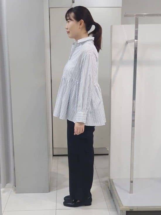 AZUSAさんの「Reflect｜【レイヤードにおすすめ◎】ペプラムデザインシャツ」を使ったコーディネート