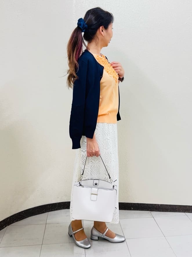 ⭐︎Eimi⭐︎さんの「Reflect｜レースデザインスリーブカーディガン」を使ったコーディネート