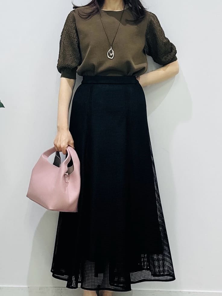 Miwaさんの「UNTITLED｜【洗える】エレガンススリーブニット」を使ったコーディネート