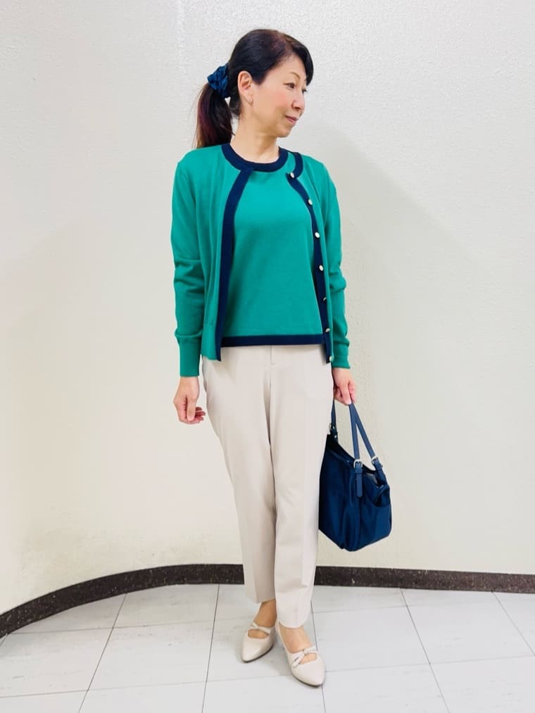 ⭐︎Eimi⭐︎さんの「Reflect｜【アンサンブル可】バイカラーニット」を使ったコーディネート