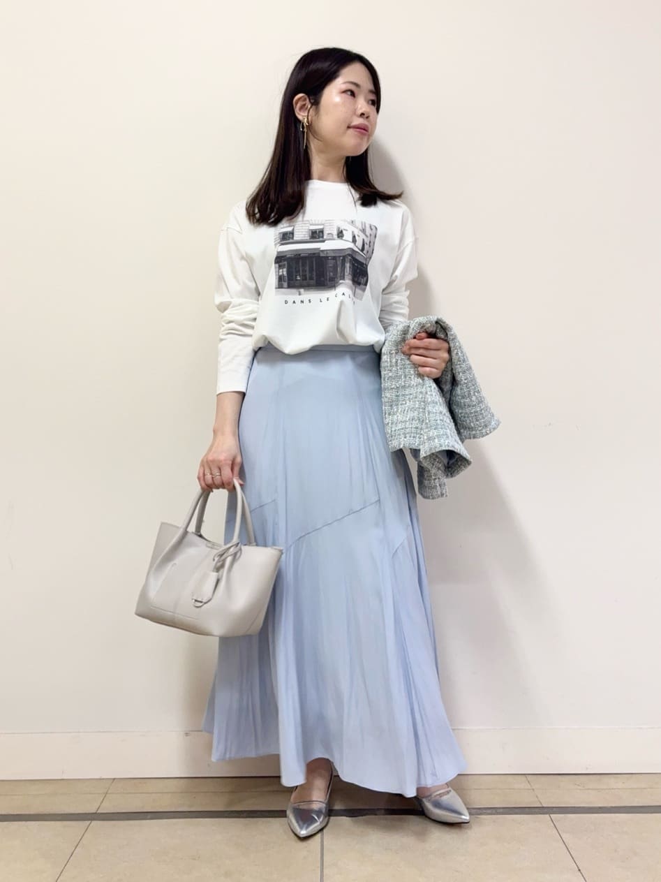 asamiさんの「UNTITLED｜【きれいめカジュアル】ツイードジップジャケット」を使ったコーディネート