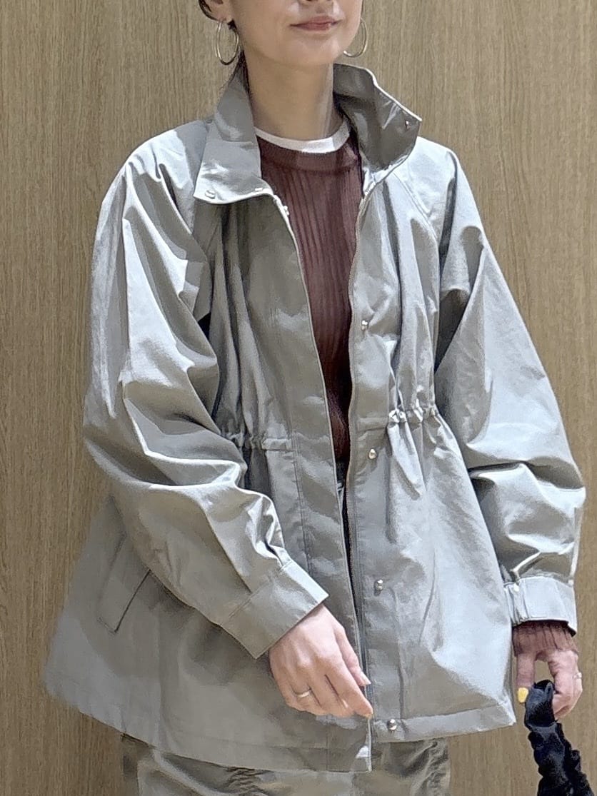 たけねぇさんの「OPAQUE.CLIP｜撥水スタンドZIPブルゾン【洗濯機OK／UVケア／花粉対応】」を使ったコーディネート