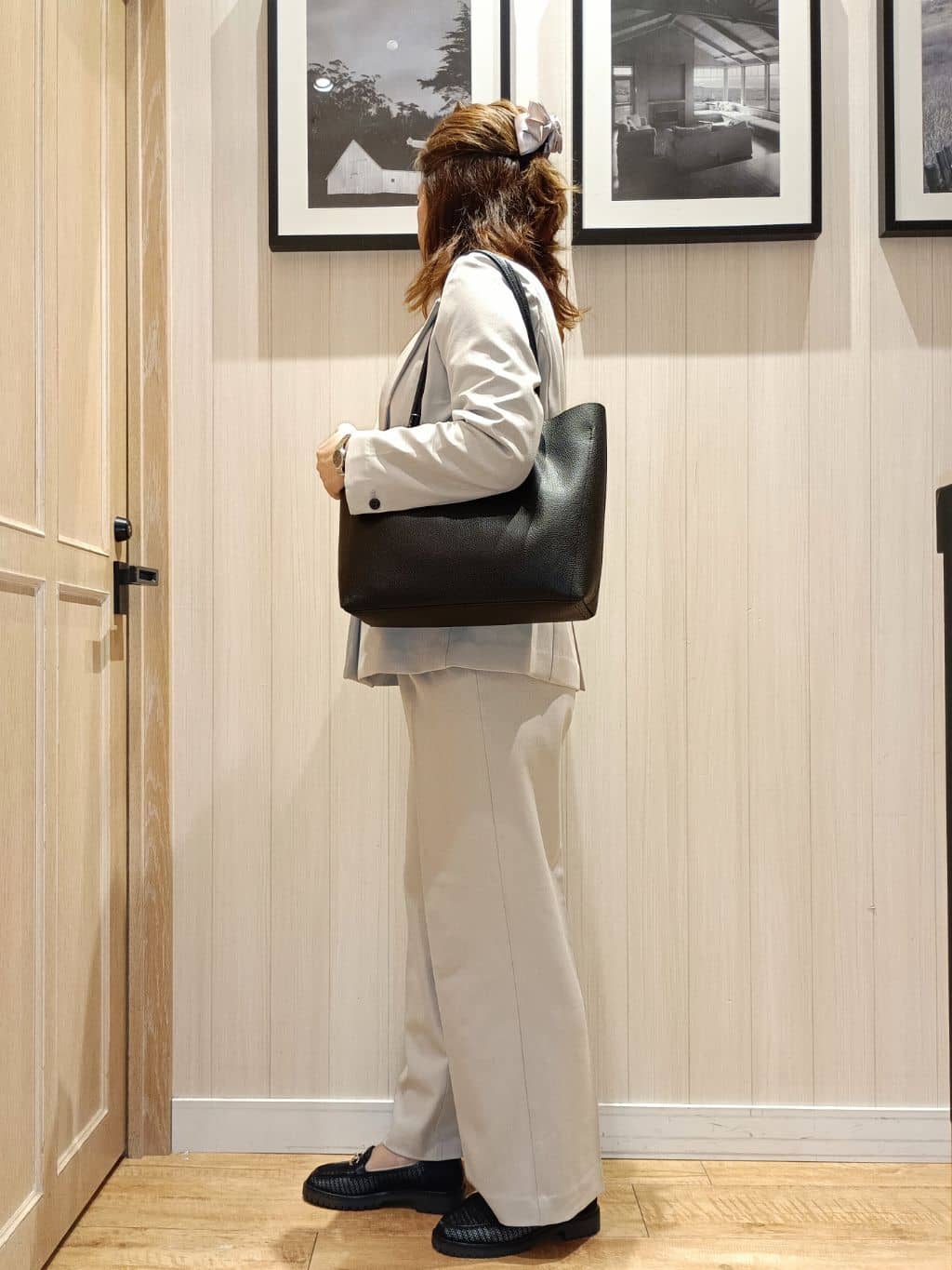 S☆mama さんの「SHOO･LA･RUE｜【洗濯機可/UV/SS-3L】すっきり好印象 ノーカラージャケット」を使ったコーディネート