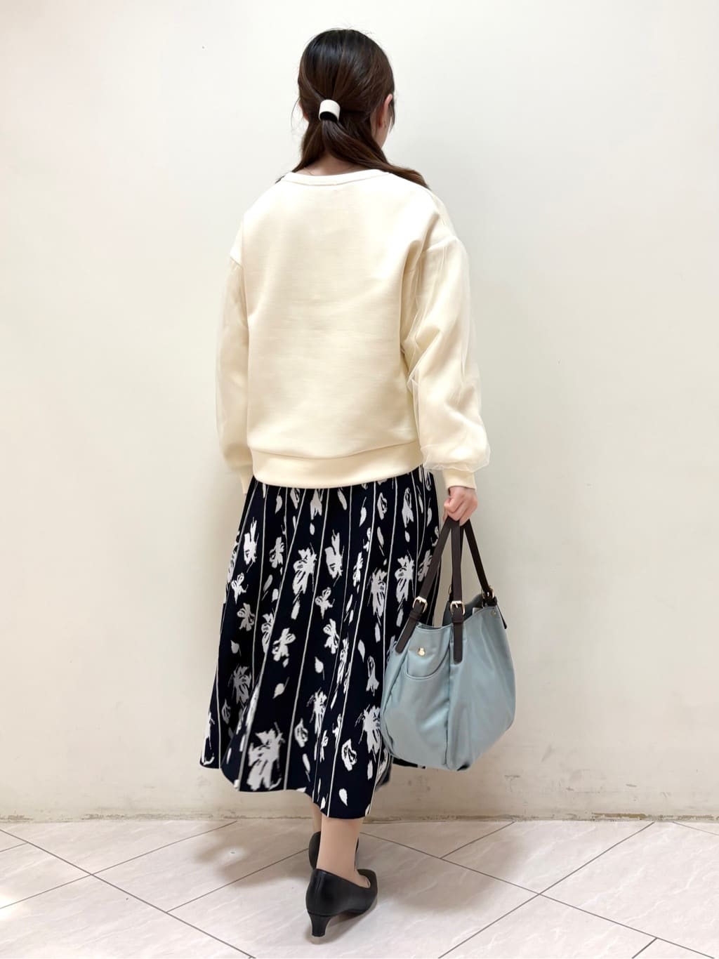 mikiさんの「Reflect｜【セットアップ可】ダブルジャカードニットフレアスカート」を使ったコーディネート