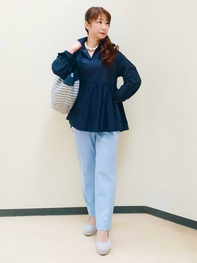 花さんの「Reflect｜【私のパンツ】ベーシックテーパードパンツ」を使ったコーディネート