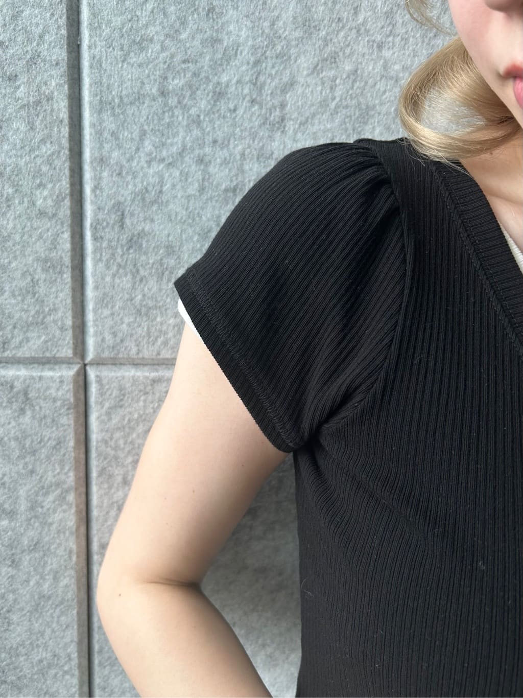 honoka Aさんの「CODE A｜M everyday rib button tee」を使ったコーディネート