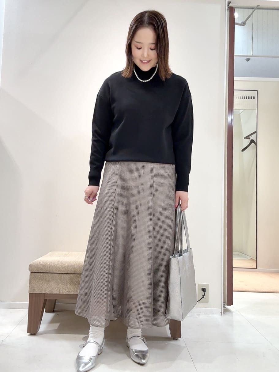 YUIさんの「UNTITLED｜【洗える】ミラノリブニット」を使ったコーディネート