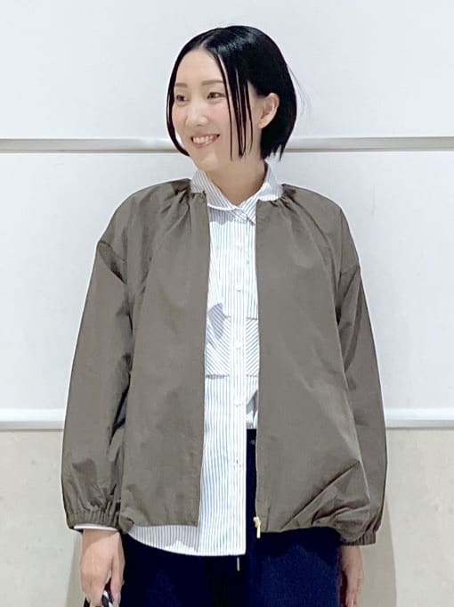 eriko さんの「Dessin｜【洗える】コットンナイロンバルーンヘムブルゾン」を使ったコーディネート