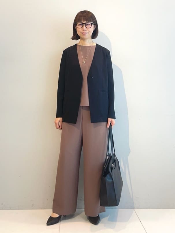 murayamaさんの「INDIVI｜【接触冷感／透湿／着る日傘】ノーカラージャケット」を使ったコーディネート