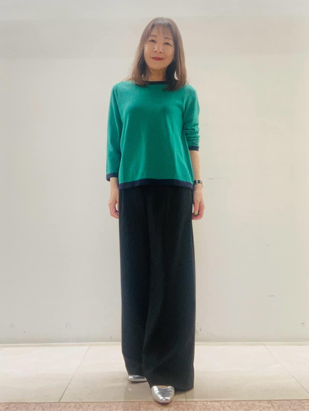 kurodaさんの「Reflect｜【アンサンブル可】バイカラーカーディガン」を使ったコーディネート