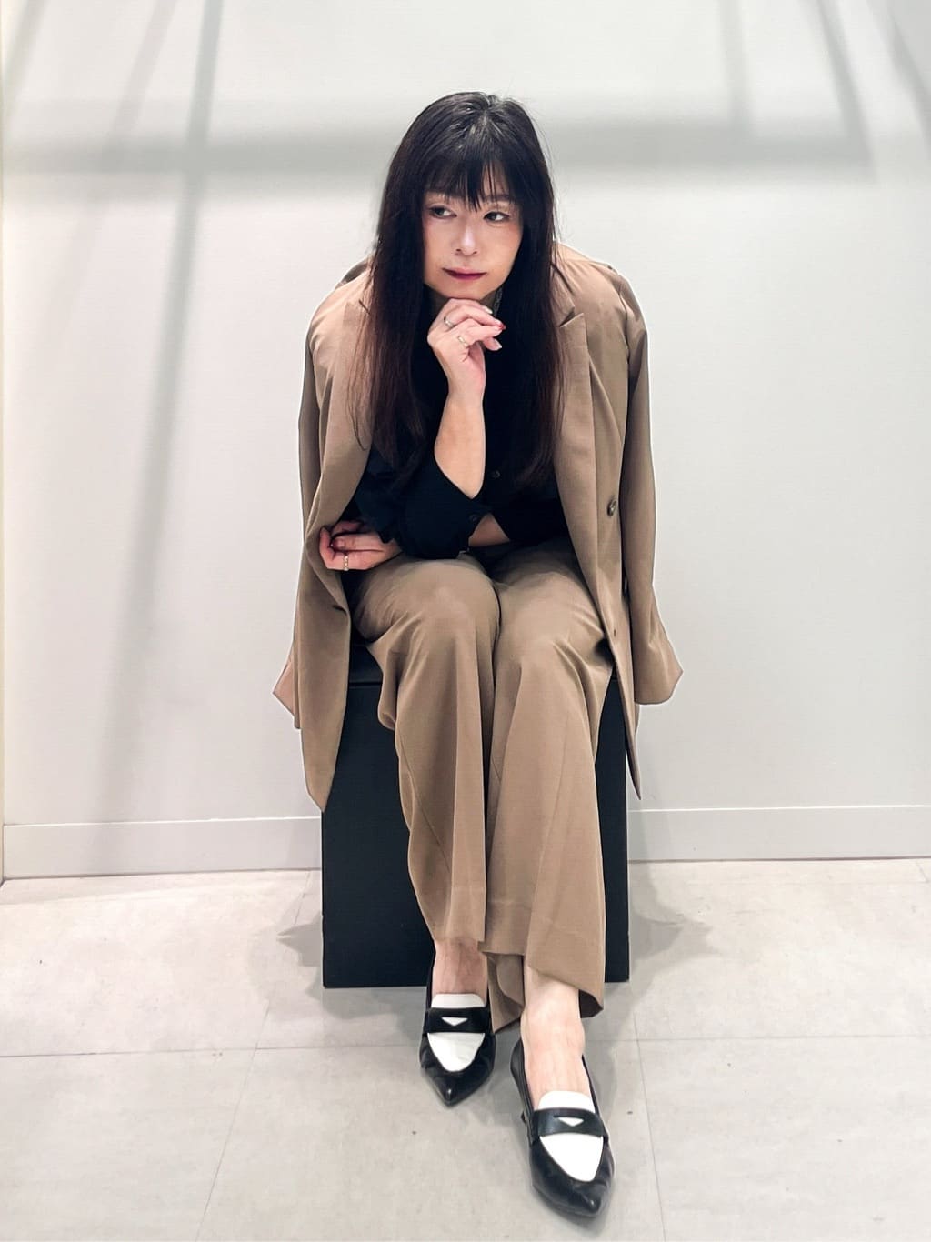 Kuwa-Pさんの「INDIVI｜【軽く羽織れる！】ダブルジャケット」を使ったコーディネート