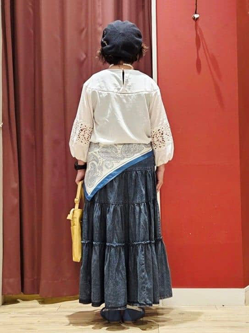 YUTAさんの「SHOO･LA･RUE｜【NEW/22.5㎝-24.5㎝】洗えてサラサラ ニットパンプス」を使ったコーディネート