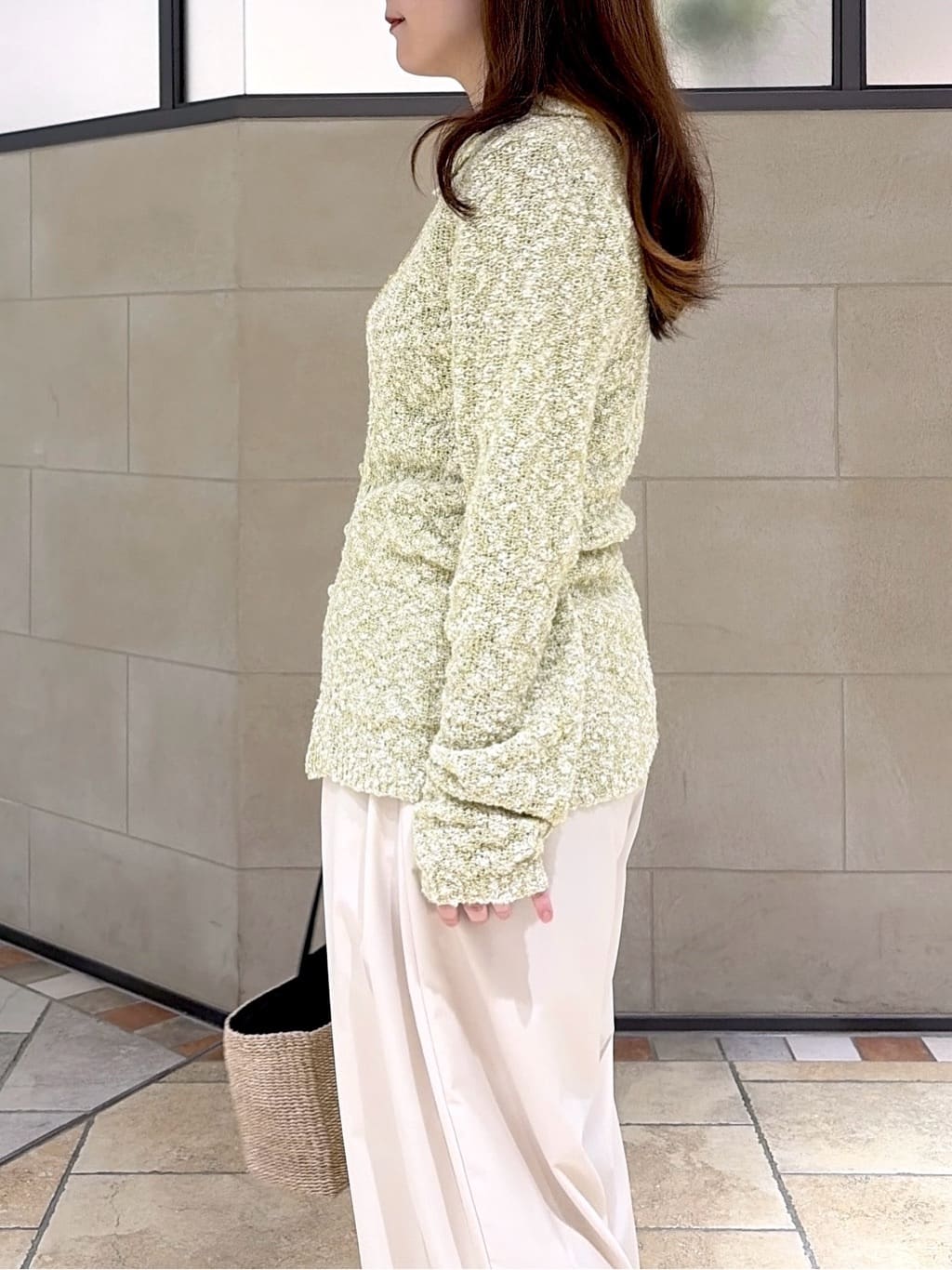 よねさんの「INDIVI｜ブークレポロニット」を使ったコーディネート