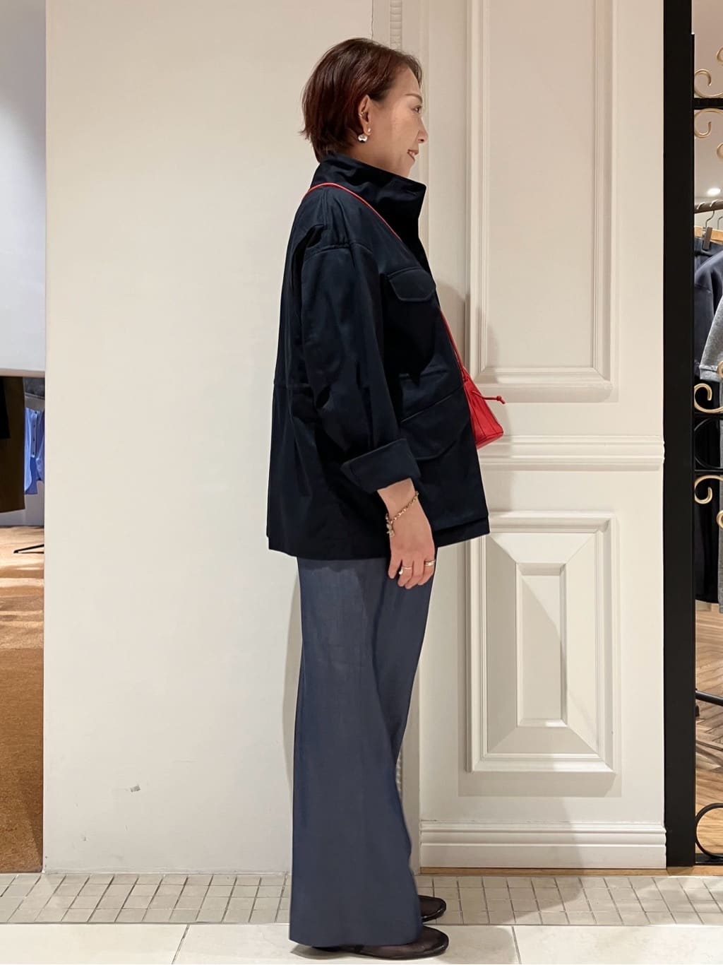 TAJIさんの「DRESSTERIOR｜【ウォッシャブル】コンパクトコットンミリタリーブルゾン」を使ったコーディネート