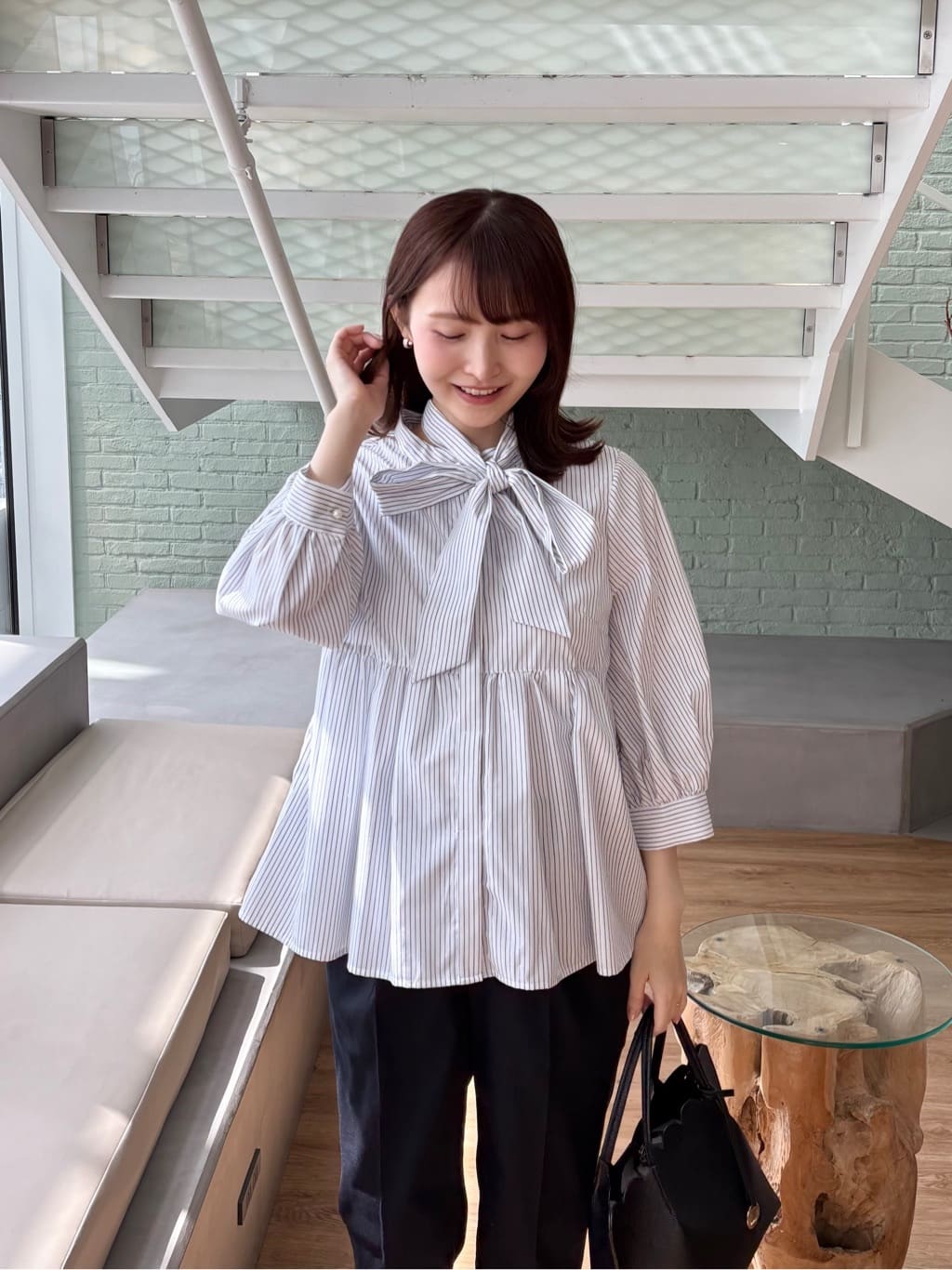 みさかさんの「index｜【着丈選べる】Everyday！ひんやりテーパードパンツ《吸水速乾／透け防止／洗濯機OK／XS～LL」を使ったコーディネート