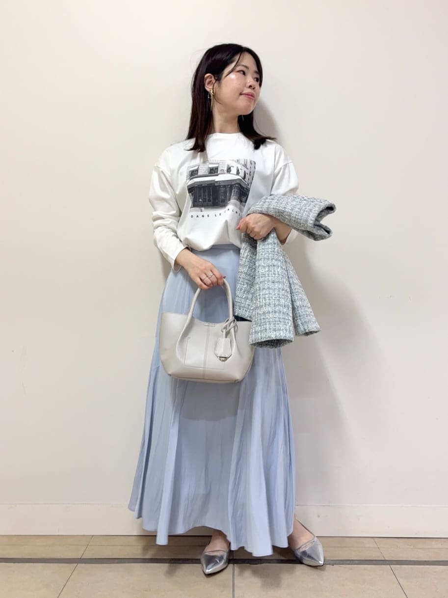 asamiさんの「UNTITLED｜【きれいめカジュアル】ツイードジップジャケット」を使ったコーディネート