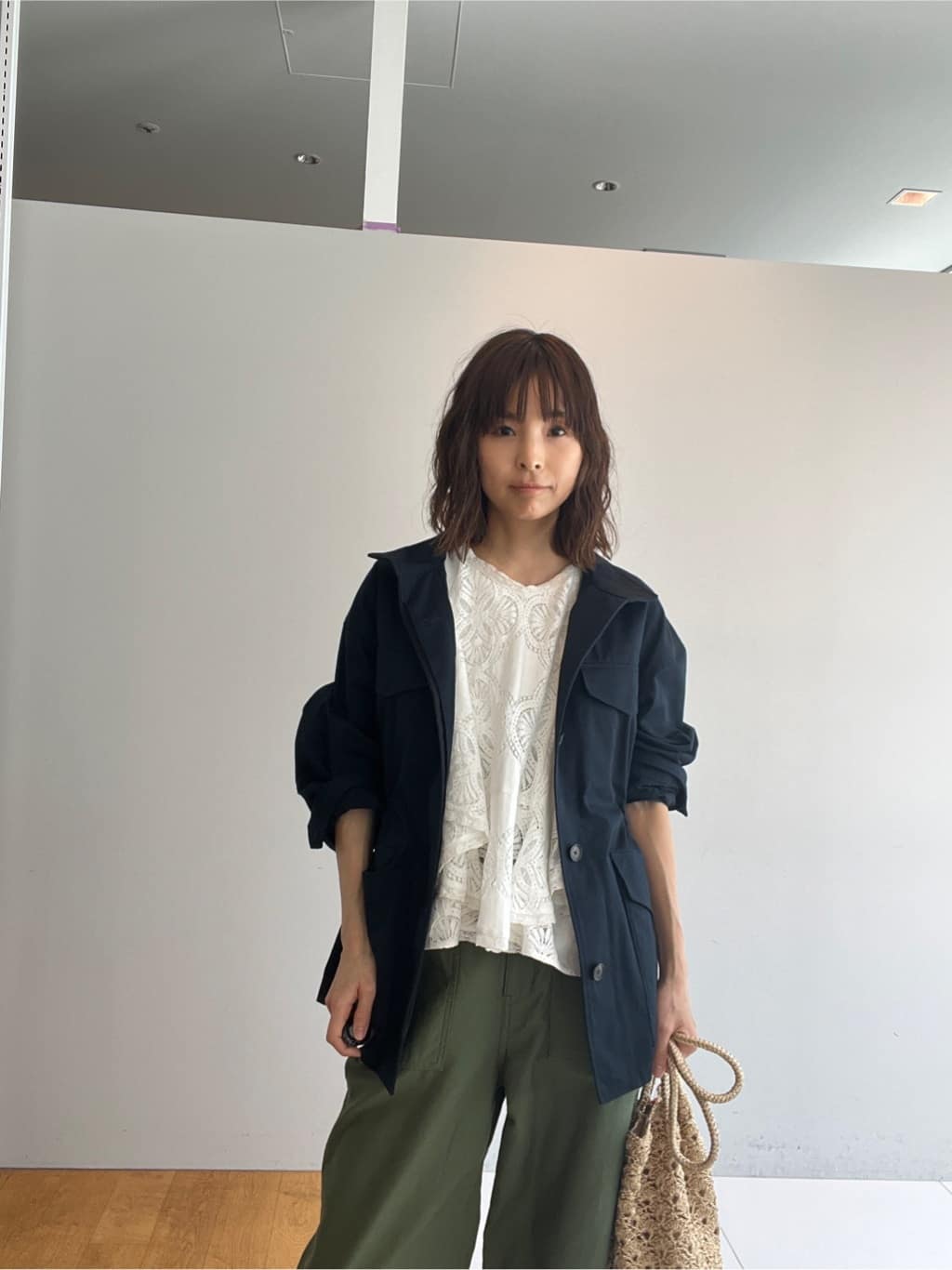 misaさんの「DRESSTERIOR｜【ウォッシャブル】コンパクトコットンミリタリーブルゾン」を使ったコーディネート