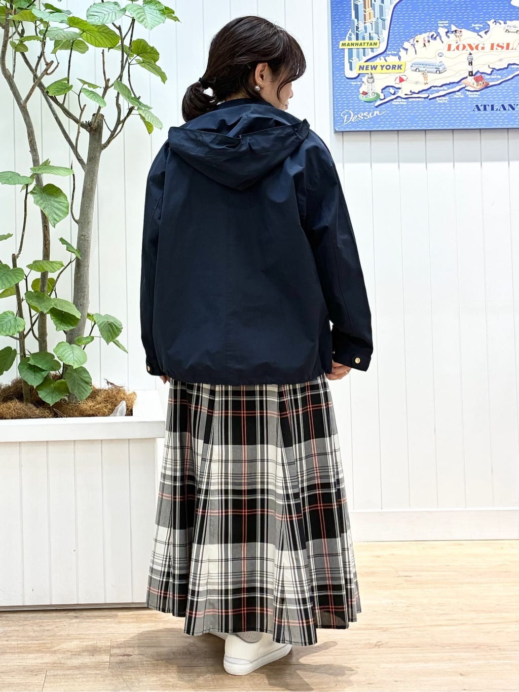 msatoさんの「Dessin｜【撥水/2WAY】フーディーブルゾン」を使ったコーディネート