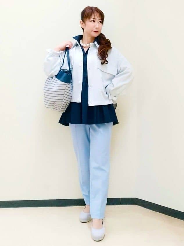花さんの「Reflect｜【私のパンツ】ベーシックテーパードパンツ」を使ったコーディネート