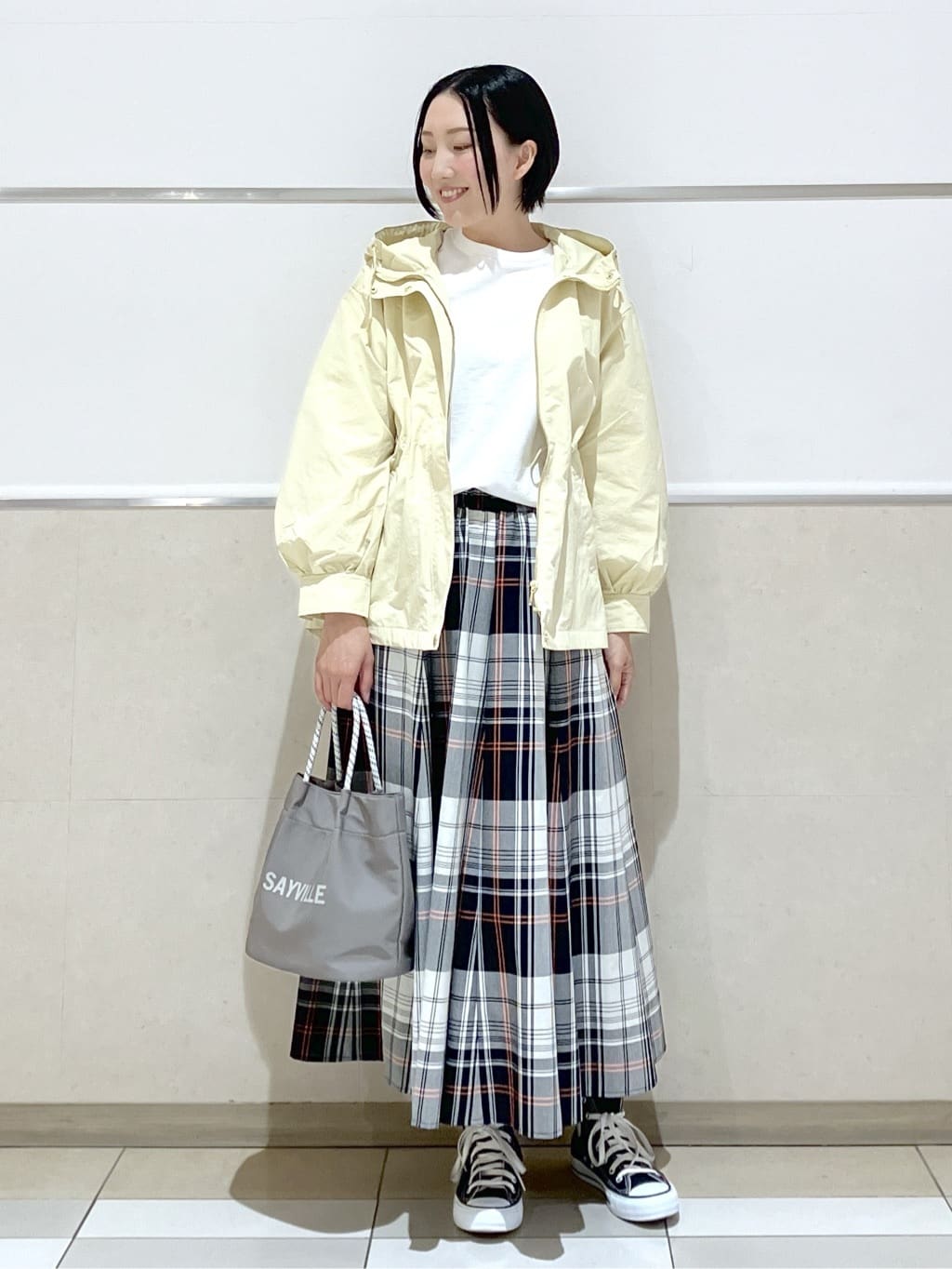 eriko さんの「Dessin｜【撥水・洗える】フーデッドライトブルゾン」を使ったコーディネート