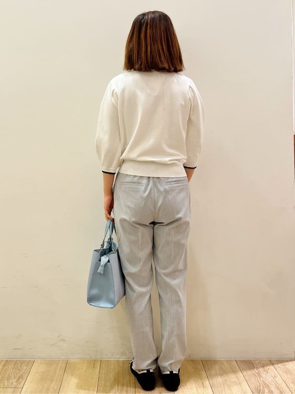 kcさんの「OPAQUE.CLIP｜【着丈選べる】Everyday！ひんやりテーパードパンツ《吸水速乾／透け防止／洗濯機OK／XS～LL」を使ったコーディネート