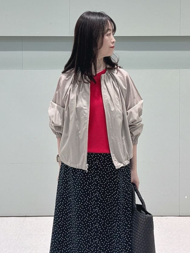 makiさんの「UNTITLED｜◆【セットアップ可/はっ水】シャイニータイプライターブルゾン」を使ったコーディネート