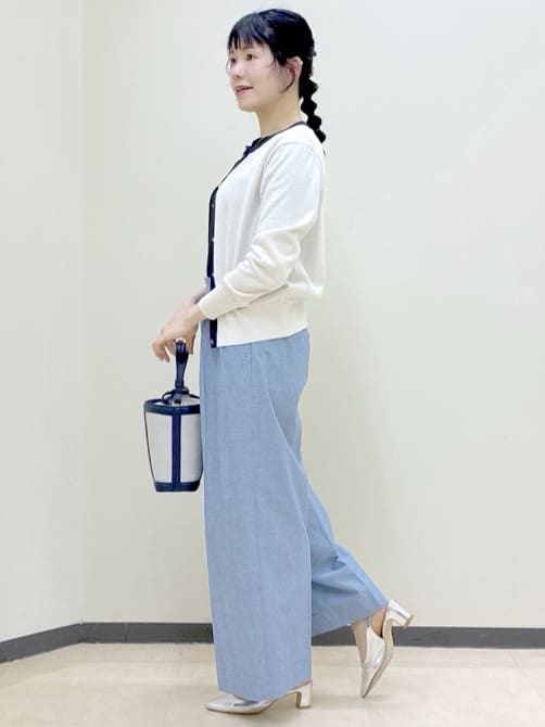  beni_gingerさんの「Reflect｜【アンサンブル可】バイカラーカーディガン」を使ったコーディネート