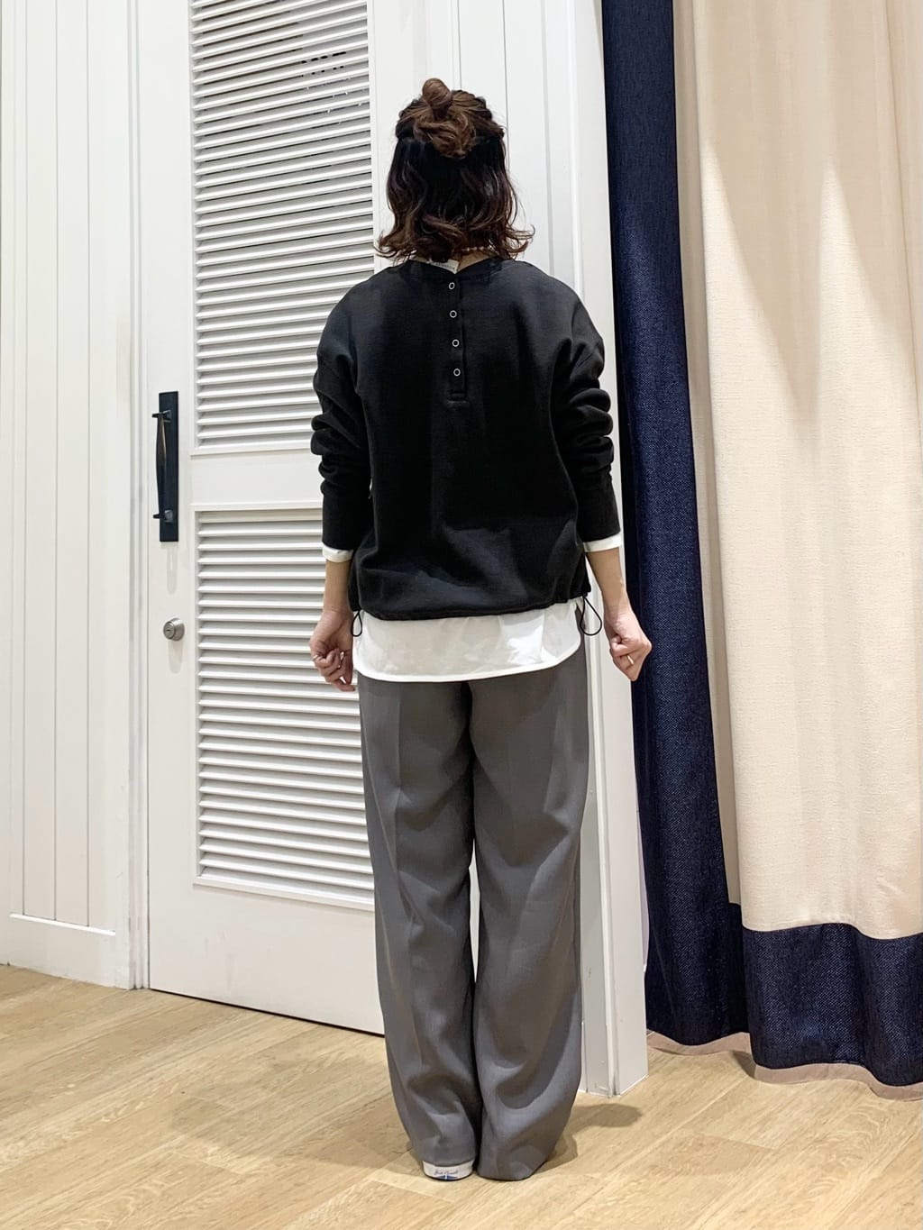 IMARIさんの「Dessin｜【前後2WAY/洗える】ドロストリブカットソー」を使ったコーディネート