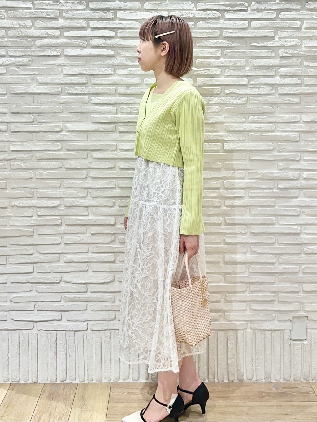 Hana...eさんの「index｜《ツインセット》カーディガン&times;ニットドッキングワンピース【洗濯機OK】」を使ったコーディネート