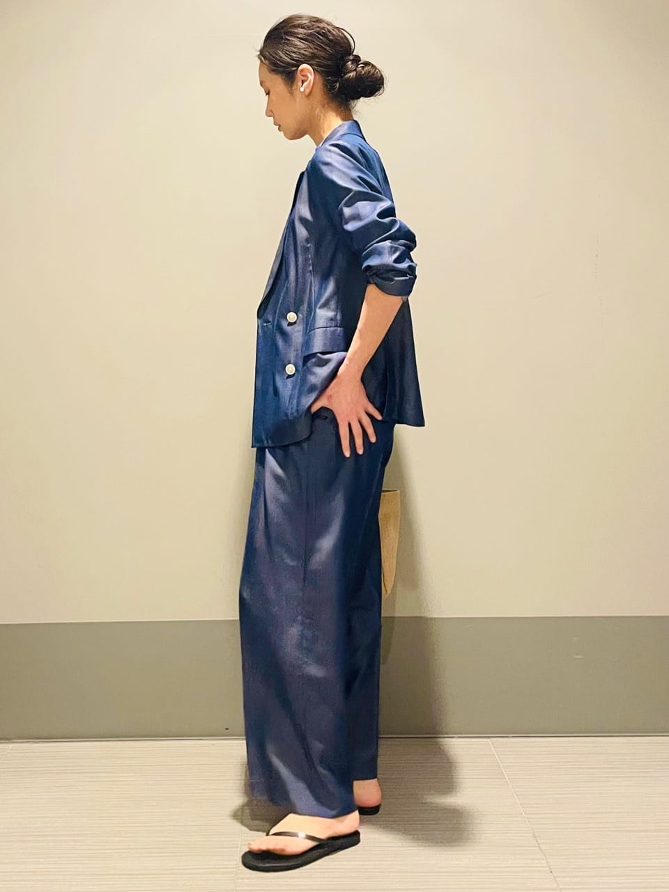 Annさんの「DRESSTERIOR｜【otonaMUSE5月号掲載/セットアップ可】テンセルデニムダブルジャケット」を使ったコーディネート
