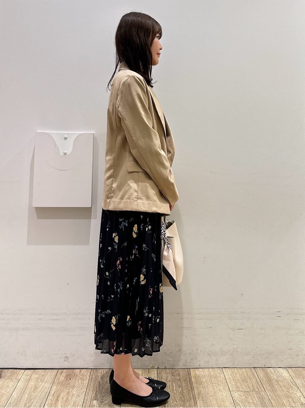 MOMOさんの「index｜《再入荷》ダブルブレストテーラードジャケット【接触冷感／吸水速乾／イージーアイロン／防シワ／洗濯機O」を使ったコーディネート
