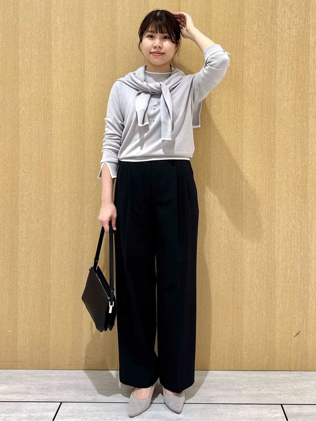 nanaさんの「UNTITLED｜【アンサンブル可/洗える】ウォームスパン カーディガン」を使ったコーディネート