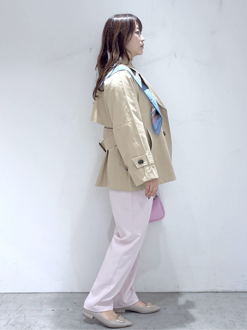 UDOさんの「OPAQUE.CLIP｜ミドルトレンチコート【洗濯機OK】」を使ったコーディネート